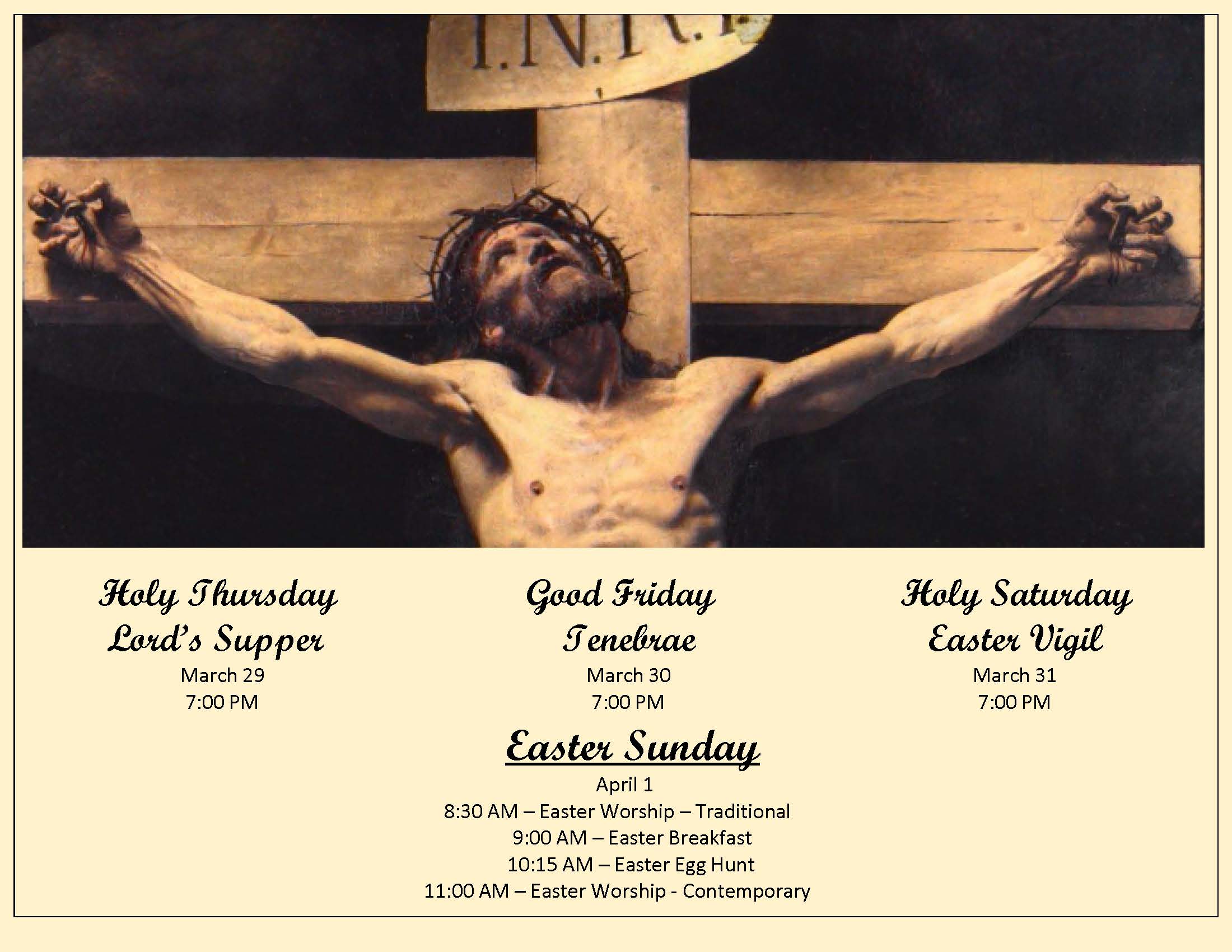 Holy Week 2018